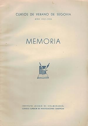 Image du vendeur pour MEMORIA. AOS 1951-52 mis en vente par Librera Torren de Rueda