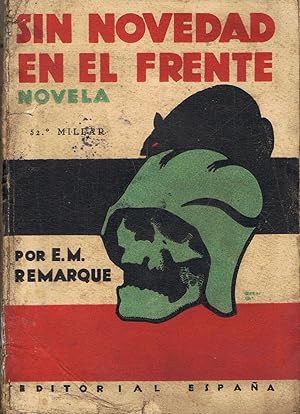 Imagen del vendedor de SIN NOVEDAD EN EL FRENTE. Novela a la venta por Librera Torren de Rueda