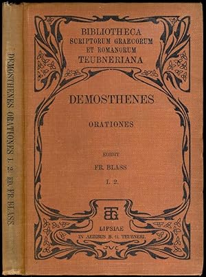 Imagen del vendedor de Demosthenis Orationes ex recensione Guilielmi Dindorfii. Editio quarta correctior curante Friderico Blass. Vol. I. Pars II. Orationes XVIII-XIX. Editio stereotypa a la venta por Antikvariat Valentinska