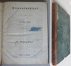 Literaturblatt auf das Jahr 1846