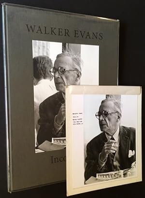 Seller image for Incognito + The Original Peter Koster Photograph of Walker Evans from Which the Cover Portrait Was Printed for sale by APPLEDORE BOOKS, ABAA