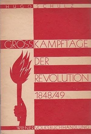 Grosskamftage der Revolution 1848/49