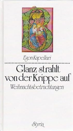 Glanz strahlt von der Krippe auf Weihnachtsbetrachtungen