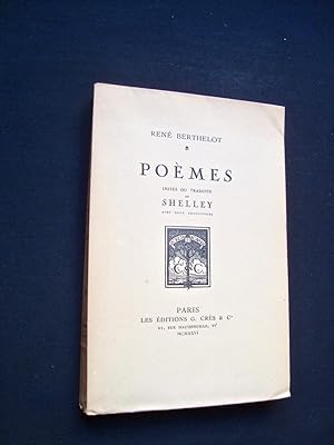 Imagen del vendedor de Pomes imits ou traduits de Shelley - a la venta por Le Livre  Venir