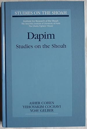 Seller image for Dapim : studies on the Shoah for sale by VersandAntiquariat Claus Sydow