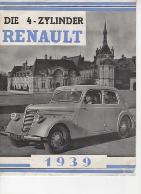 Die 4-Zylinder Renault 1939.