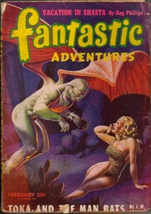 Fantastic Adventures Vol.8 No.1 February 1946 (Moon Slave; Vacation in Shasta; The Life Symbol; L...