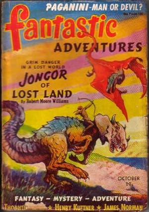 Seller image for Fantastic Adventures Vol.2 No.8 October 1940 (Jongor of Lost Land; Oscar, Detective of Mars; Special Agent to Venus; The Uncanny Power of Edwin Cobalt; The Scientific Miler of Bowler U.; The Elixer of Invisibility) for sale by N & A Smiles