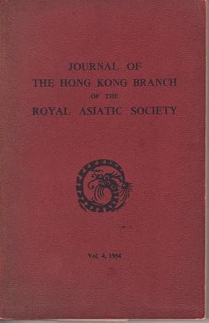 Journal of the Hong Kong Branch of the Royal Asiatic Society, Vol 4, 1964.