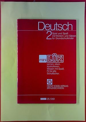Bild des Verk�ufers f�r miniL�K, Deutsch 2 Spiel und Spa� mit W�rtern und S�tzen f�r Grundschulkinder zum Verkauf von biblion2