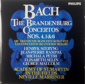 Bach: Die Brandenburgischen Konzerte No. 4, 5 & 6, Bach, Neville Marriner, Academy of St. Martin-...