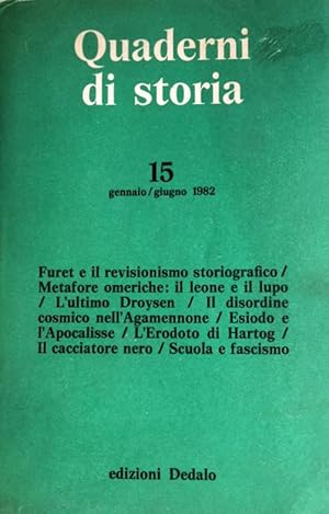 QUADERNI DI STORIA (N. 15, GENNAIO/GIUGNO 1982)