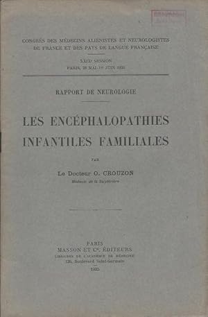 Seller image for Les encphalopathies infantiles familiales for sale by PRISCA