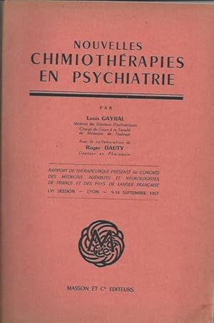 Seller image for Rapport de neurologie Nouvelles chimiotherapies en psychiatrie for sale by PRISCA