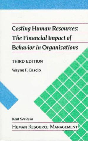 Imagen del vendedor de Costing Human Resources a la venta por Fleur Fine Books