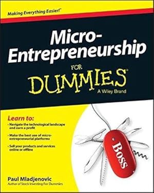 Micro-Entrepreneurship For Dummies