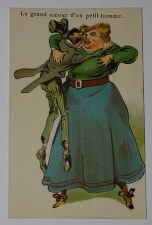 Ansichtskarte "Le grand amour d'un petit homme!"