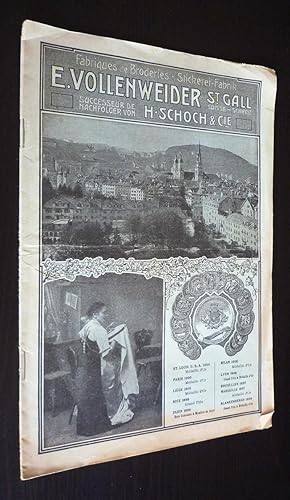 Seller image for Catalogue des Fabriques de broderies E. Vollenweider, successeur de H. Schoch et Cie, St Gall (Suisse) for sale by Abraxas-libris