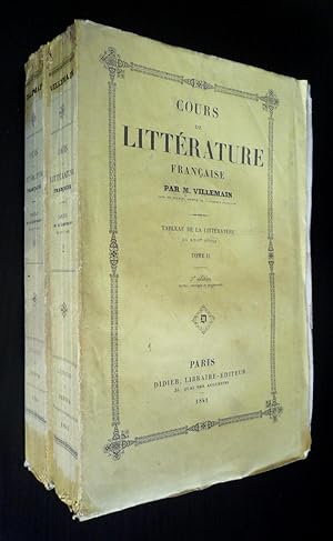 Bild des Verkufers fr Cours de littrature franaise : Tableau de la littrature du XVIIIe sicle (2 volumes) zum Verkauf von Abraxas-libris