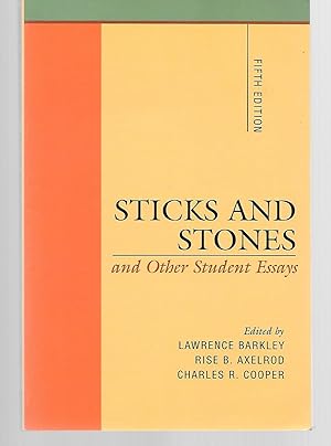 Seller image for Sticks And Stones And Other Student Essays (5Th Edition ) for sale by Thomas Savage, Bookseller