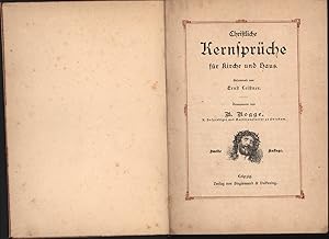 Image du vendeur pour Christliche Kernsprche fr Kirche und Haus mis en vente par Antiquariat Kastanienhof