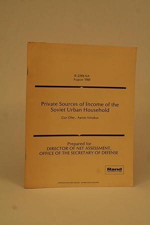Image du vendeur pour Private Sources of Income of the Soviet Urban Household. mis en vente par ATGBooks