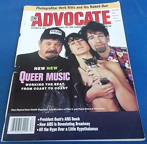 Imagen del vendedor de The Advocate (Issue No. 587, October 8, 1991): The National Gay and Lesbian Newsmagazine Magazine (Cover Story: New Queer Music) a la venta por Bloomsbury Books