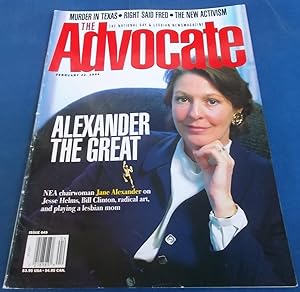 Seller image for The Advocate (Issue No. 649, February 22, 1994): The National Gay and Lesbian Newsmagazine (Magazine) (Jane Alexander Cover Story & Interview) for sale by Bloomsbury Books