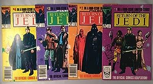Seller image for Return of the Jedi FOUR Issue Comic Run SIGNED BY WARWICK DAVIS for sale by Back in Time Rare Books, ABAA, FABA