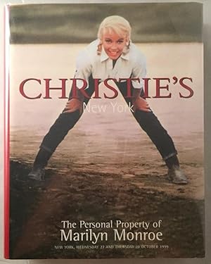 Image du vendeur pour The Personal Property of Marilyn Monroe (Christie's Hardcover Auction Catalog); Wednesday 27 and Thursday 28 October 1999 mis en vente par Back in Time Rare Books, ABAA, FABA