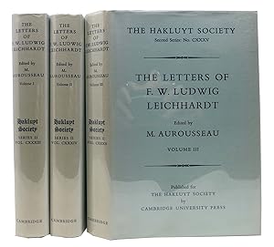 Bild des Verkufers fr The LETTERS Of F. W. LUDWIG LEICHHARDT.; Hakluyt Society Series II, Nos CXXXIII, CXXXIV & CXXXV zum Verkauf von Tavistock Books, ABAA