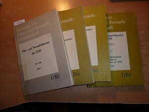 Film- und Fernsehliteratur der DDR. Eine annotierte Bibliographie - Auswahl: Band I. 1946-1982 /B...