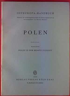Bild des Verkufers fr POLEN, Sonderdruck: Polen in der Besatzungszeit zum Verkauf von biblion2