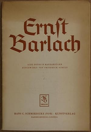 Ernst Barlach (Plastiken). Acht Fotos in Handabzügen. Ausgew. v. Friedrich Schult.