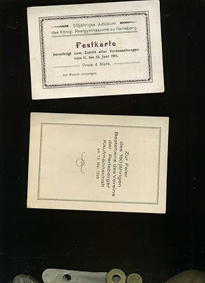 Einladungskarten zu Perleberg: Verein der Perleberger Kaufmannschaft, 5 Mai 1925 // Festkarte zum...