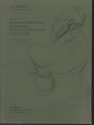 Seller image for CATALOGUE OF RUSSIAN PAINTINGS , DRAWINGS , WATERCOLOURS AND SCULPTURE - SOTHEBY'S for sale by MyLibraryMarket
