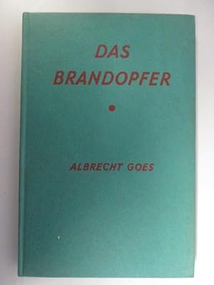 Seller image for Das Brandopfer for sale by Goldstone Rare Books