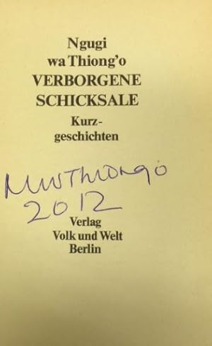 Verborgene Schicksale. Kurzgeschichten.