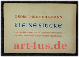 Image du vendeur pour Kleine Stcke fr zwei Blockflten im Quintabstand oder andere Instrumente. mis en vente par art4us - Antiquariat