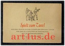 Seller image for Spielt zum Tanz : Walzer, Rheinlnder, Polka und andere Tnze, gesammelt und fr zwei Blockflten im Gleichklang mit Lautenbezeichnung. for sale by art4us - Antiquariat