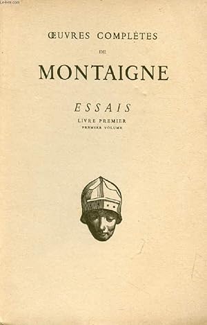 Seller image for ESSAIS, LIVRE I, Chap. I-XXV for sale by Le-Livre