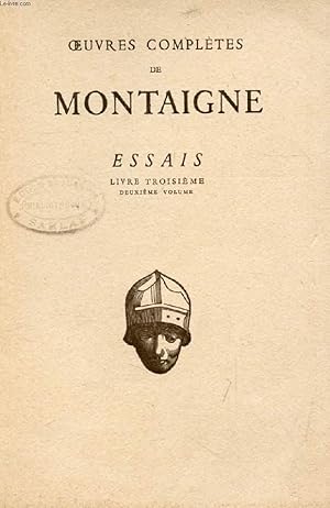 Seller image for ESSAIS, LIVRE III, Chap. IX-XIII for sale by Le-Livre