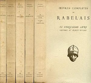 Seller image for PANTAGRUEL / GARGANTUA / LE TIERS LIVRE / LE QUART LIVRE / LE CINQUIESME LIVRE, LETTRES ET ECRITS DIVERS (5 VOLUMES) for sale by Le-Livre