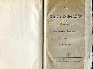 Die Idee der Persönlichkeit und der individuellen Fortdauer. Elberfeld: Büschler, 1834.