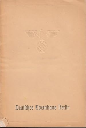 Image du vendeur pour Der Vorhang. Bltter des Deutschen Opernhauses Berlin. Jahrgang 3, Heft 13, Mai 1938. Mit der Besetzungsliste zu: Die Fledermaus. Enthalten sind auch folgende Textbeitrge: Wolfram Krupka - Heiteres Wandern. Fledermaus (Gedichte) / Lauri Volpi: Oper - Ein Drama fr Stimmen! / H. E. Weinschenk: Wilhelm Rode. Mit 4 Portrts des Geehrten / Friedrich Wagner: Schicksale der 'Mignon' / Karl Hermann Mller: Ambroise Thomas. mis en vente par Antiquariat Carl Wegner