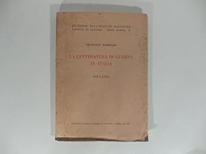 Bild des Verkufers fr La letteratura di guerra in Italia 1915-1935 zum Verkauf von Coenobium Libreria antiquaria