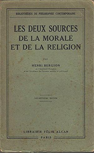 Bild des Verkufers fr Les deux sources de la morale et de la religion zum Verkauf von JLG_livres anciens et modernes