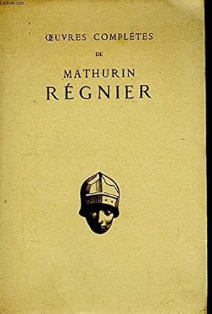 Imagen del vendedor de Oeuvres compltes de mathurin rgnier. a la venta por JLG_livres anciens et modernes