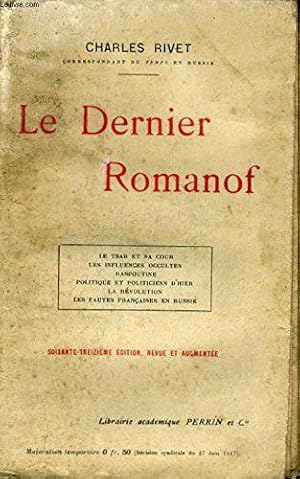 Seller image for Le dernier romanof for sale by JLG_livres anciens et modernes