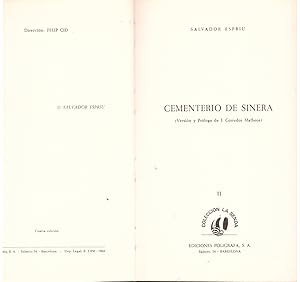 Imagen del vendedor de CEMENTERIO DE SINERA . a la venta por Llibres de Companyia